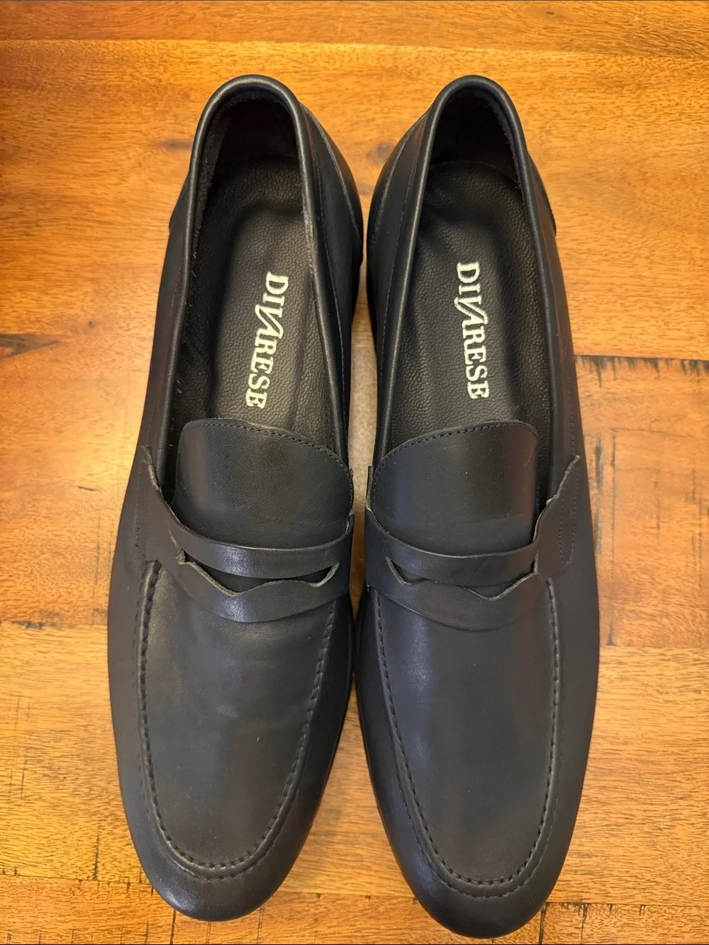 Navy Blue Men’s Loafers by Divarese. Made in Italy. Size 44 or men’s 11